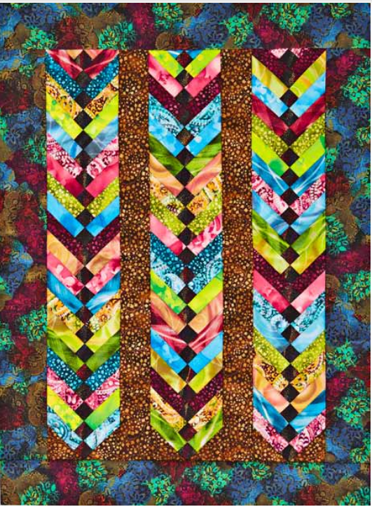 The Columns of Color French Braid Quilt