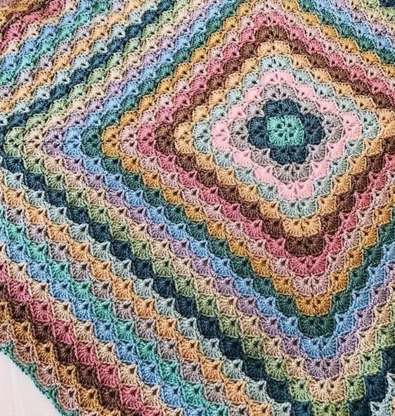 Shell Stitch Baby Blanket 