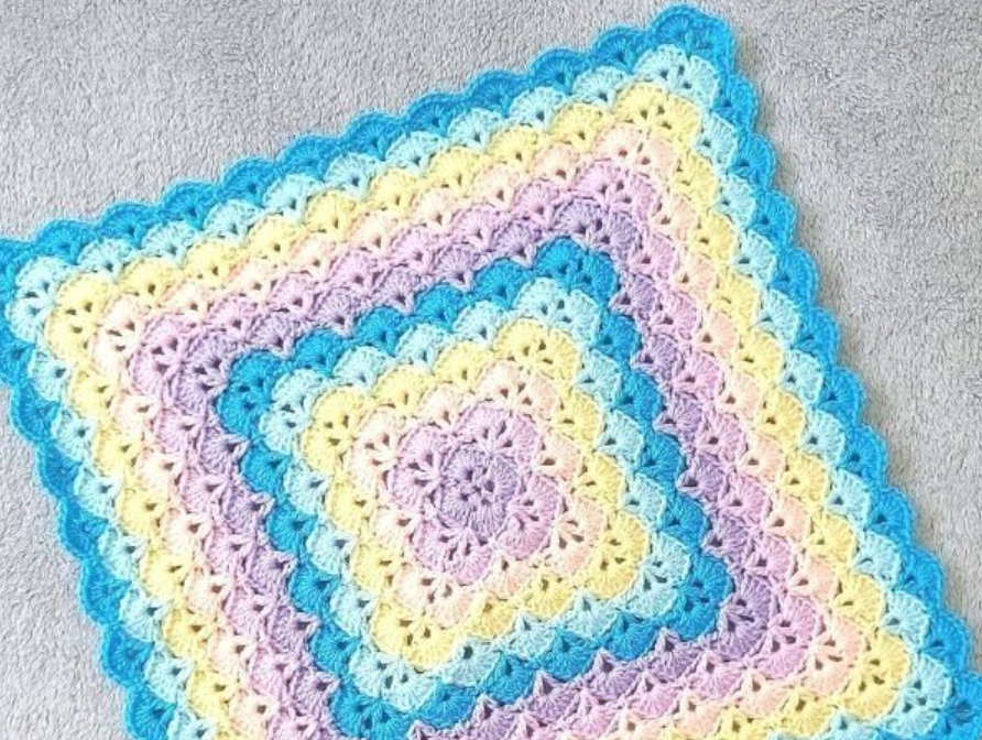 Shell Stitch Baby Blanket 