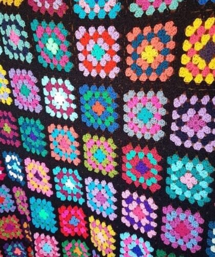 Granny Square Crochet Blanket