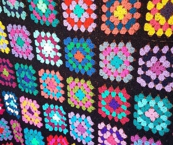 Granny Square Crochet Blanket