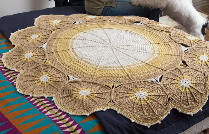  Circles Crochet Throw