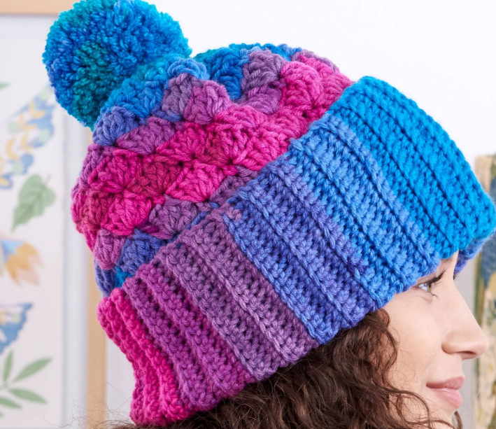 Shell Stitch Crochet Hat 