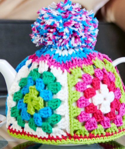 Crochet Granny Teapot Cover