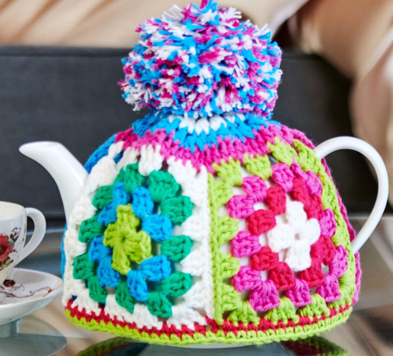 Crochet Granny Teapot Cover