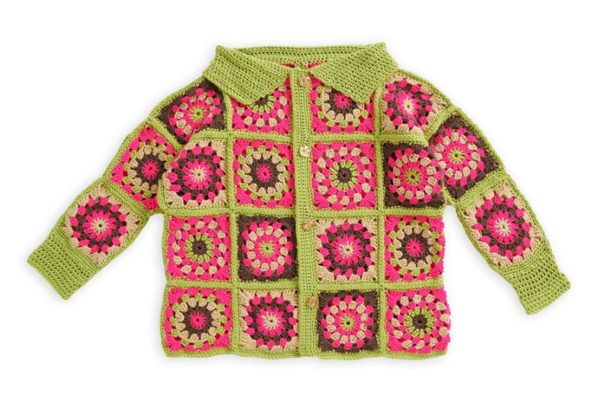 Vibrant Granny Square Cardigan