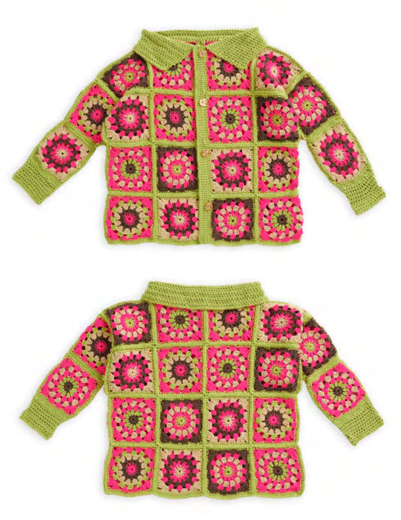 Vibrant Granny Square Cardigan