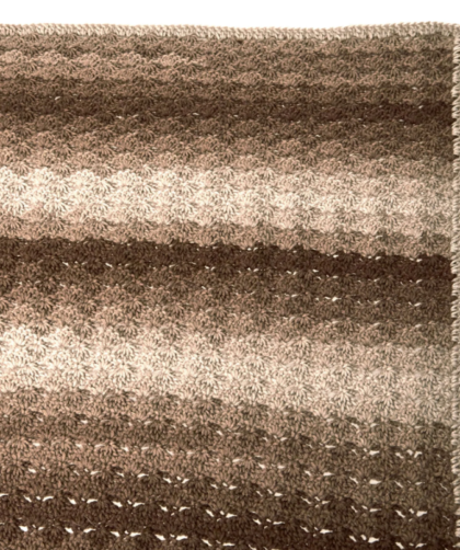 Shaded Shells Stitch Throw