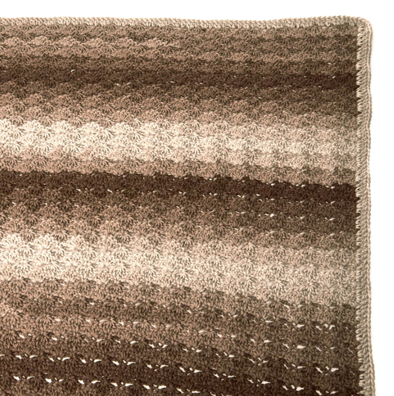 Shaded Shells Stitch Throw