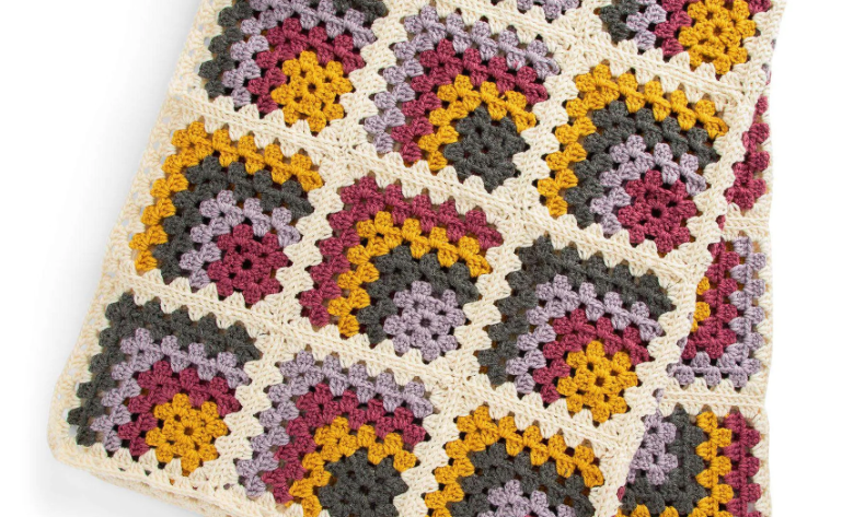 The Mitered Granny Crochet Blanket