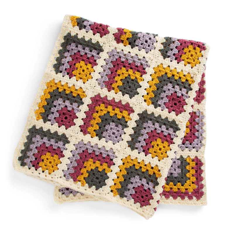 The Mitered Granny Crochet Blanket