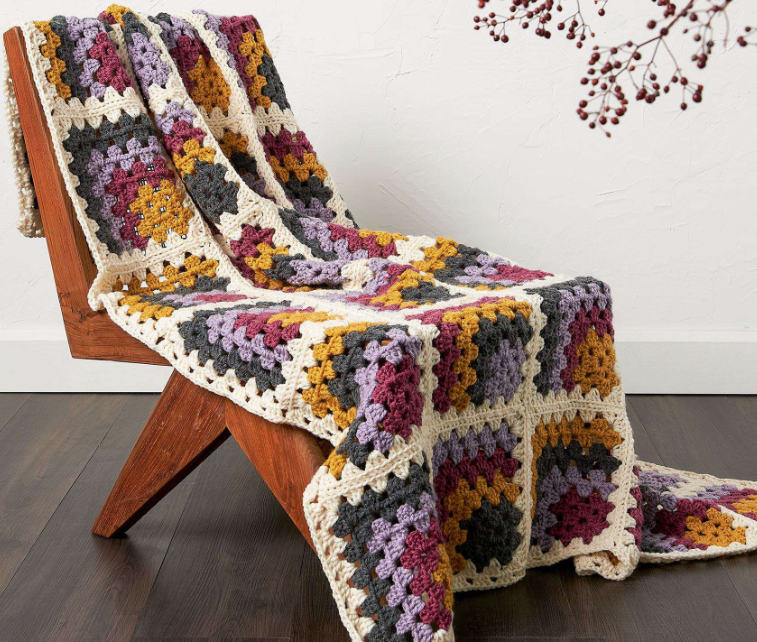 The Mitered Granny Crochet Blanket