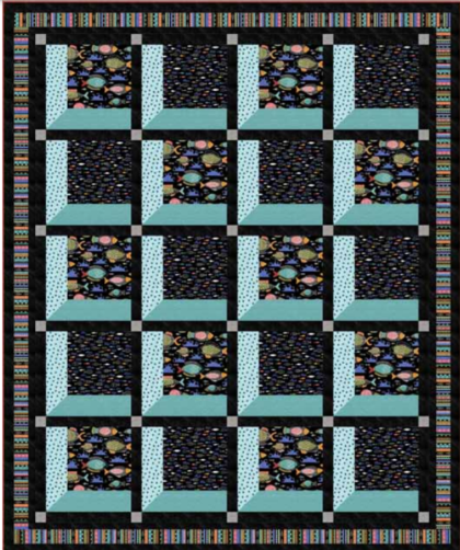 Fish Fest Attic Windows Quilt