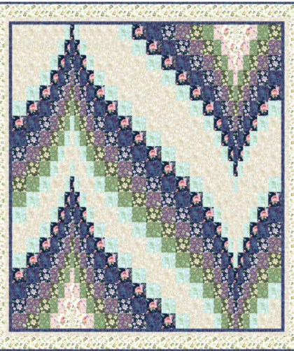 Fragrant Flowers Bargello Quilt