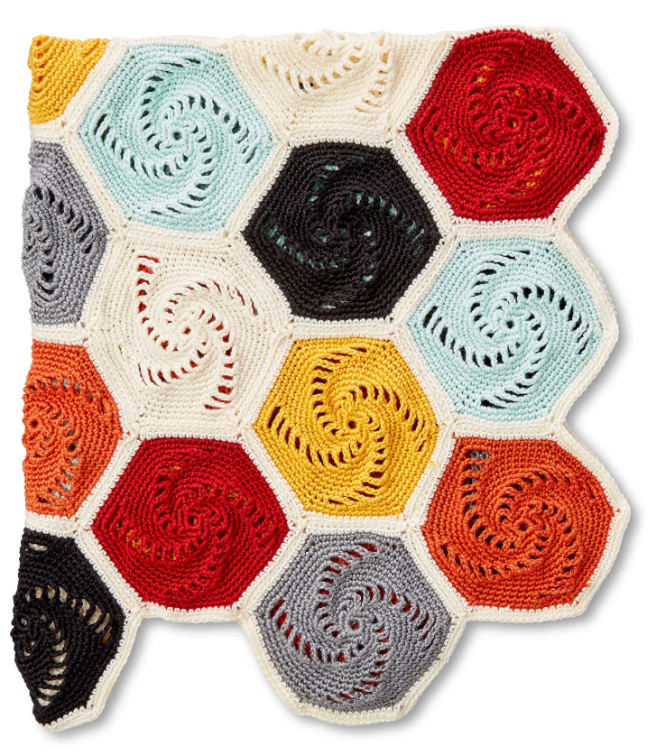 Crochet Hexagons Blanket Pattern 