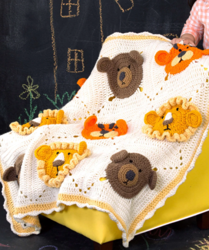 Lions And Tigers And Bears Crochet Blanket Pattern