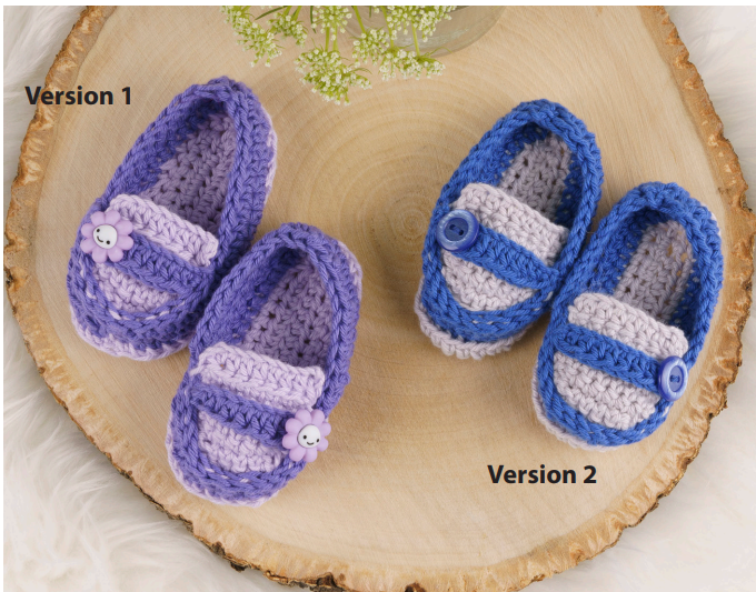 crochet baby loafers pattern